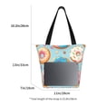 thumbnail image 5 of Fotbe Colorful Donut Pattern Beach Tote,Shoulder Handbag,Spacious Tote Bag,Lightweight Travel Bag,Versatile Shopping Bag, 5 of 9