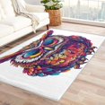 thumbnail image 4 of Owl Colorful Area Rug 3x4, Cartoon Owl Rugs for Bedroom, Non Slip Stain Resistant Machine Washable Low Pile Super Soft, Kids Owl Cute Carpet for Home Decor 17&-153, 4 of 7