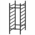 thumbnail image 6 of vidaXL Black Metal Wine Storage Organizer 1 Piece 48-Bottle Capacity for Kitchen Pantry, 6 of 7