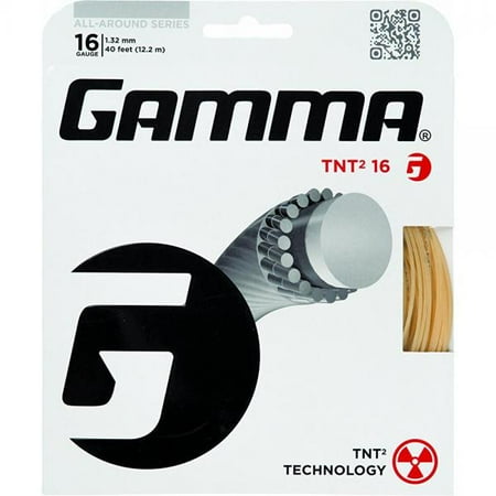- Gamma TNT2 17G Tennis String, White