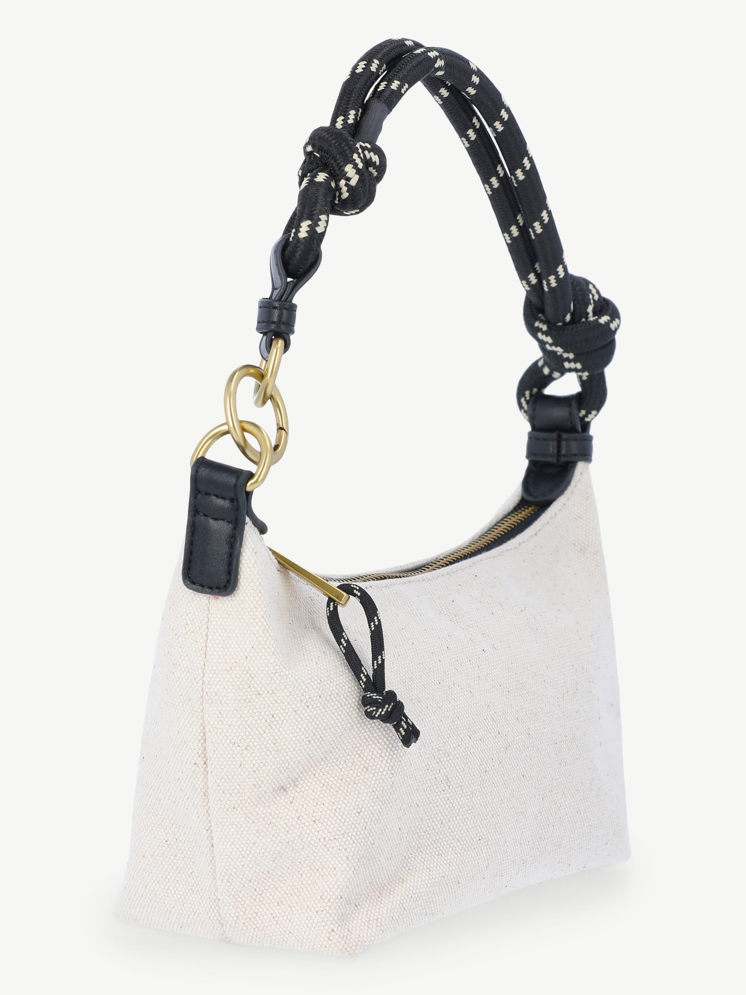 Free Assembly Women's Canvas Shoulder Bag, Natural