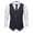 Black, variant on SWSMCLT Men's Fitted Sleeveless Suit Vest Double Breasted Waistcoat Cotton Business Formal Top Black 42