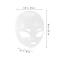 thumbnail image 2 of OUNONA White  Mask Costume Mask 1Set for Decorative  Prop Masquerade Style, 2 of 8