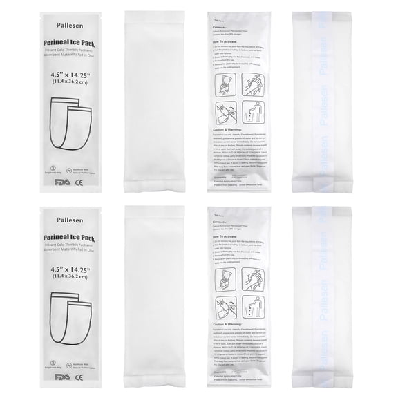 Instant Disposable Ice Packs, Long Shape Cold Packs, 8 Pack