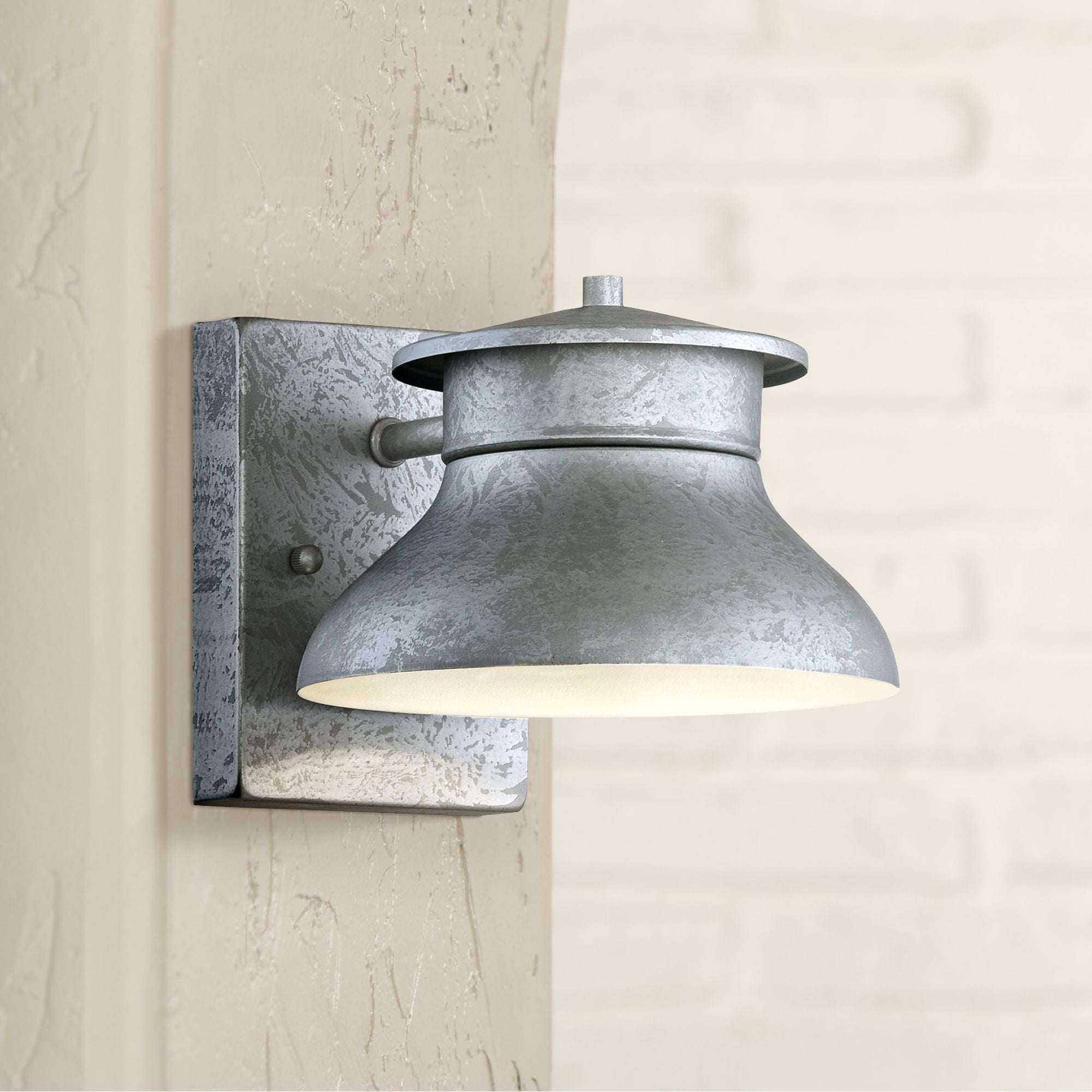 John Timberland Modern Outdoor Wall Light Fixture Led Galvanized Steel 5 Non Glass Dark Sky For Exterior House Porch Patio Barn Walmart Com Walmart Com