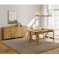 thumbnail image 7 of WAMPAT 4-6 Person Farmhouse Kitchen Table with Wooden Legs for Dining Room, Oak Brown, 67.7 Inches, Rectangular, 7 of 7