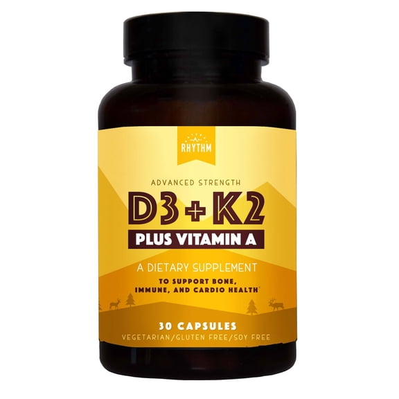 Vitamin D3 plus Vitamin K2 (MK7) plus Vitamin A