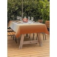 thumbnail image 3 of Outdoor Tablecloth with Umbrella Hole for Patio/Picnic/Party/Camping, Burnt Orange Ombre Waterproof Table Cloth Rectangle Table Cover Washable, Modern Grey Gradient Farmhouse Art (52"x 70"), 3 of 8