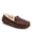 Coffee, variant on Fireside By Dearfoams Men's Melbourne Genuine Shearling Moccasin Slipper
