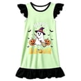 thumbnail image 3 of WOYY Girls Halloween Cute Nightgown Loose Cartoon Ruffle Nightdress Sleepwear, Sizes 3-10, 3 of 3