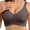 Grey, variant on Bras for Women Supportive Wireless Push Up Bras Comfort No Underwire Full Coverage Seamless