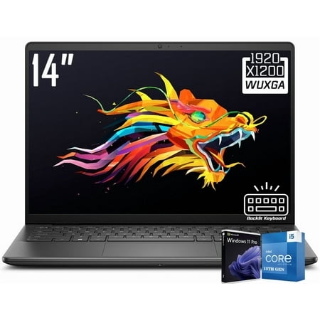 Dell Inspiron 14 Business Laptop, 14" FHD+ 1920 x 1200 LED-backlit IPS Display, Intel 10-Core i5-1334U, 1080P Webcam, Backlit KB, Dolby Atmos, Win11 Pro (16GB DDR5 RAM | 1TB SSD)