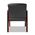 thumbnail image 4 of Alera Reception Lounge Series Guest Chair, Cherry/Black Leather, 4 of 9