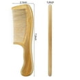 thumbnail image 3 of Onedor Handmade 100% Natural Green Sandalwood Hair Combs - Anti-Static Sandalwood Scent Natural Hair Detangler Wooden Comb (Fine Tooth), 3 of 6