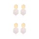 thumbnail image 1 of Jumpingount Pendientes colgantes Estilo Ins Accesorios populares Acrílico Pendiente geométrico Regalo de aniversario diario Hexágono Gancho para Blanco 2Conjunto, 1 of 6
