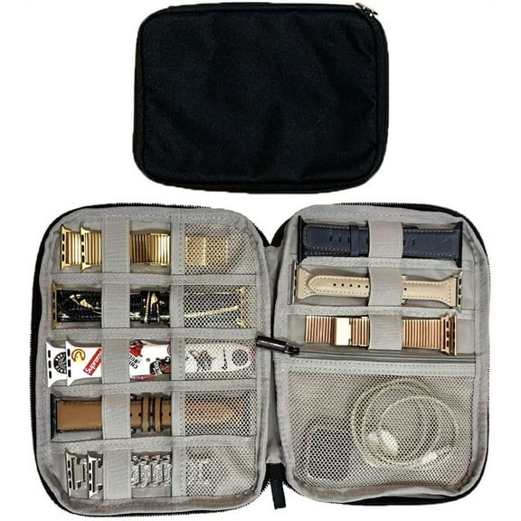 Tianle Watch Band Organizer - Watch Straps Holder Carrying Case Storage Bag Travel Pouch for Women Men Most Sizes of Watch Bands Accessories