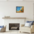 thumbnail image 3 of Stupell Industries Abstract Turtle on Shore Animals & Insects Painting Gold Floater Framed Art Print Wall Art, 21 x 17, 3 of 10