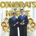 thumbnail image 2 of Nurse Graduation Party Decorations 2023, Congrats Nurse Foil Balloons Gold 16 Inch, Nursing Graduation Party Supplies Nurse Balloons Decor for Congrats Nurse Medical School Graduation Party, 2 of 7