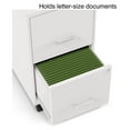 thumbnail image 5 of 2-Drawer File Cabinet, Lockable Mobile Filing Cabinet - Letter Size, White, 5 of 8