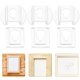 thumbnail image 4 of 20pcs Picture Frame Keyhole Hangers Clear Acrylic Hanging Clips Wall Hanging Shelf Hooks Mirror Mounting Brackets Backplane Tools, 4 of 4