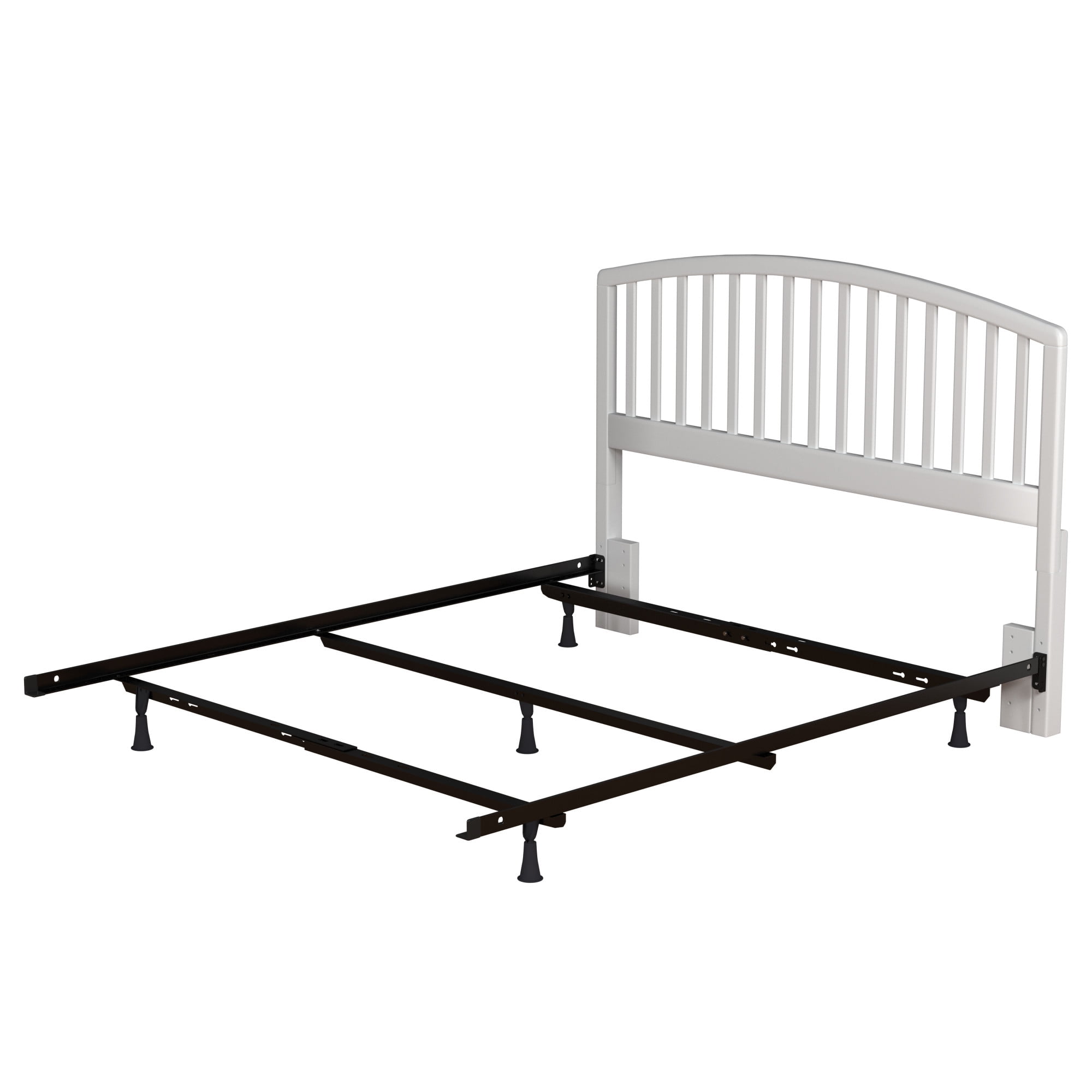Hillsdale Furniture Carolina Wood Full/Queen Headboard with Bed Frame, White