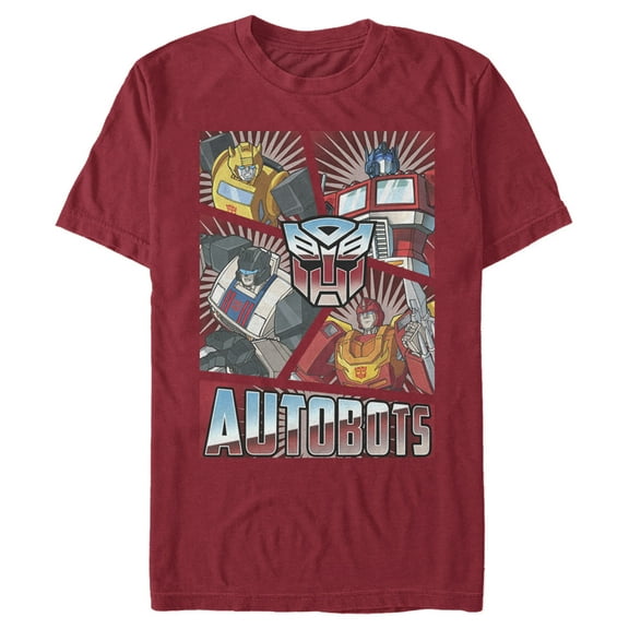 Men's Transformers Autobots Character Cut Up T-Shirt