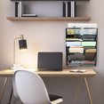LUIISIS 6Tier Wall File Organizer, No Drilling Installation