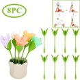 thumbnail image 1 of 8PCS Plastic Flower Buds Serviette Holder Napkin Holders Table Arrangements, 1 of 6