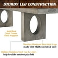 thumbnail image 6 of Aurora 11 ft Outdoor Shuffleboard, MgO Concrete with Steel Frame, All-Weather Playfield, Slide Scorers, Cover & 8 Pucks Included by Barrington, 6 of 8