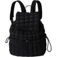thumbnail image 1 of LHSHIDU Backpack for Women - Trendy Drawstring Puffy Backpack (Black), 1 of 7