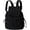 Black, variant on Women's Quilted Puffy Backpack Lightweight Soft Puffy Backpack Portable Everyday Drawstring Flap Daypack