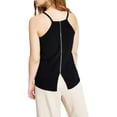 thumbnail image 2 of bar III Womens Cut Out Sleeveless Tank Top, Black, Petite, PP/PXS, 2 of 2