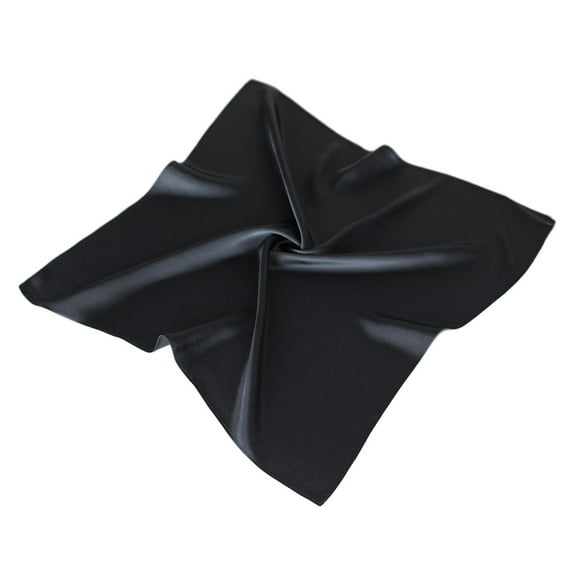 Premium 100% Pure Mulberry Silk Solid Color Square Scarf 21.5"
