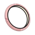 thumbnail image 3 of YFYANG Universal Elastic Pink Watercolor Texture Car Steering Wheel Cover, Non-Slip Sweat Absorbent, 3 of 8