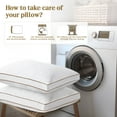 Unikome King Size Goose Down Pillows Set of 2, Firm Cotton Shell