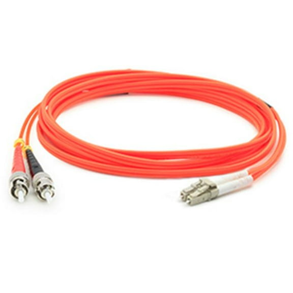 2 m LC Male to ST Male OM1 Duplex LSZH Multi-Mode Fiber Patch Cable, Orange