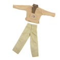 thumbnail image 1 of 2pcs Traje Militar De Manga Larga Del Hecho Para Muñeca Amarillo Claro Sunnimix Uniforme de camuflaje de muñeca, 1 of 8