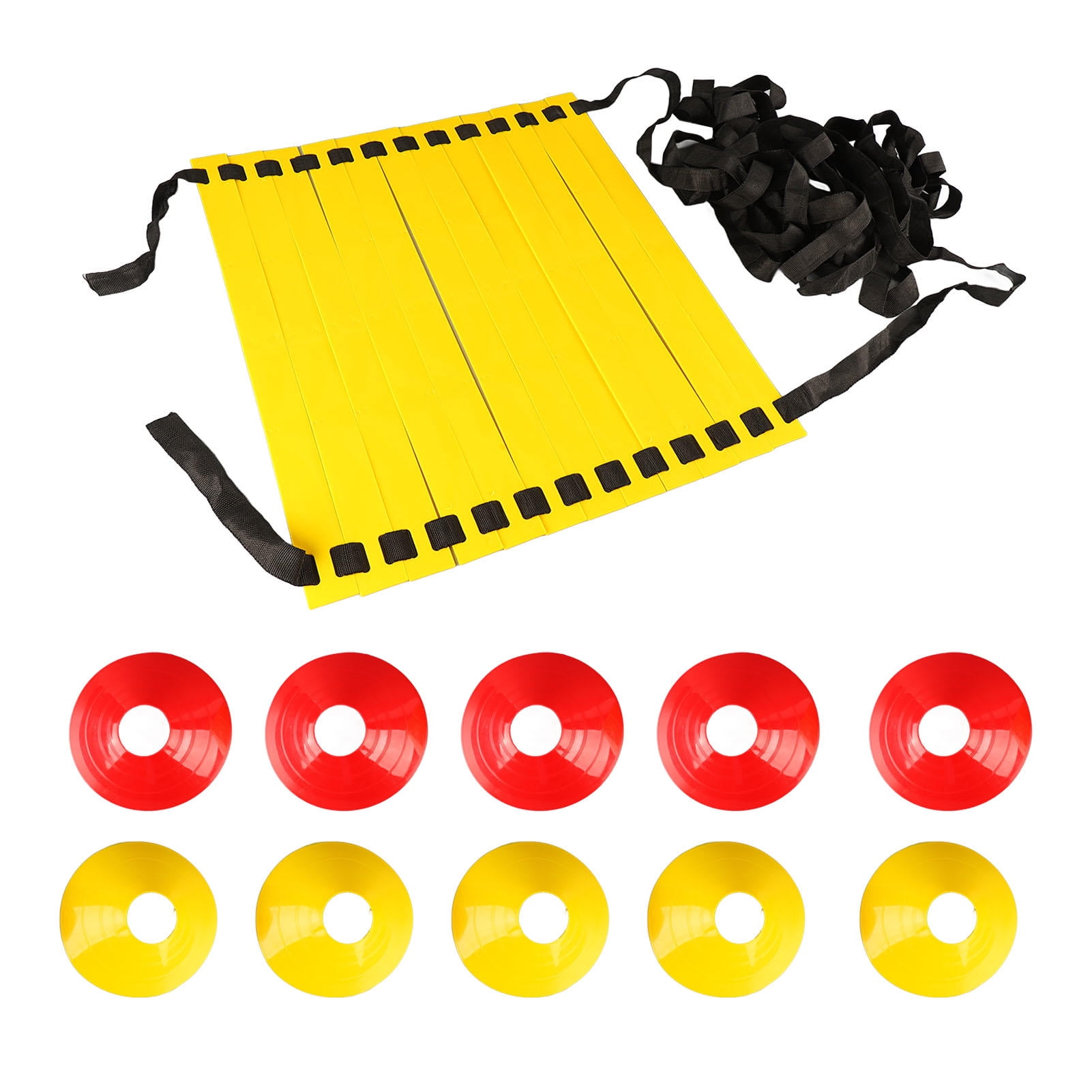 YAHHU Speed Agility Training Kit – Football Ladder, Cones & Jump Pads with Carry Bag, Lightweight, Durable, Indoor/Outdoor Use
