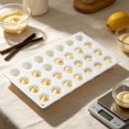 thumbnail image 6 of TINGXIN Flat Round Silicone Multi-Cavity Baking Mold - DIY Dessert Making Tool for Filling Creation, Flexible, Easy Demolding, White, 6 of 6