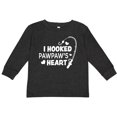 thumbnail image 3 of Inktastic I Hooked Pawpaw's Heart with Fishing Rod Boys or Girls Long Sleeve Toddler T-Shirt, 3 of 5