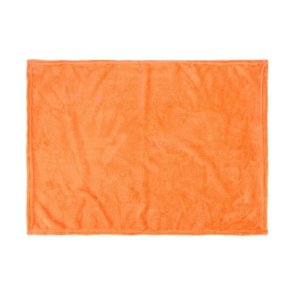 Phenofice Orange Flannel Fleece Blanket - Super Soft, Warm, Lightweight Bed Throw for Cozy Home Comfort