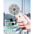 thumbnail image 2 of Ventilador Portátil Enituo Mini de Mano Plegable 180° 4 Velocidades Blanco, 2 of 8
