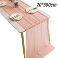 thumbnail image 4 of 2Pack 10ft Table Runner 29x120 Inch Sheer Romantic Table Runner for Wedding Birthday Party - Style 3, 4 of 6