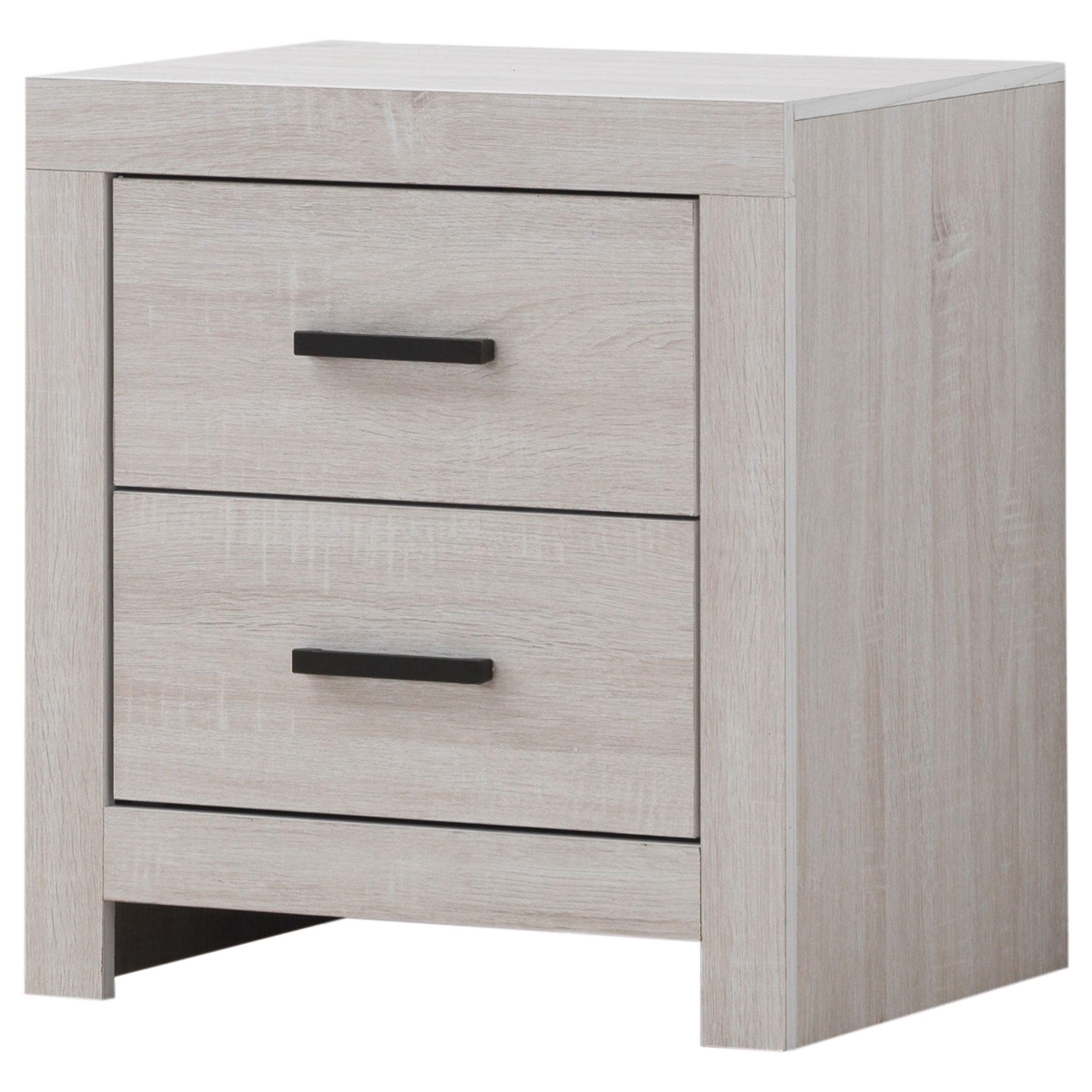 Brantford Coastal White 2-Drawer Nightstand