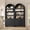 Black, variant on 81" Tall Arched Cabinets Set of 2, 6-Tier Bookcase with Storage, Kitchen Pantry Storage Cabinet, Bookshelf with 2 Doors for Living Room, Kitchen, Home Office, Brown