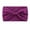 Purple, variant on Purple Wide Headbands For Women Black Headwrap Boho African Yoga Turban Solid Color