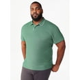 thumbnail image 6 of Free Assembly Men's Taped Oxford Pique Polo Shirt with Short Sleeves, Sizes XS-3XL, 6 of 8