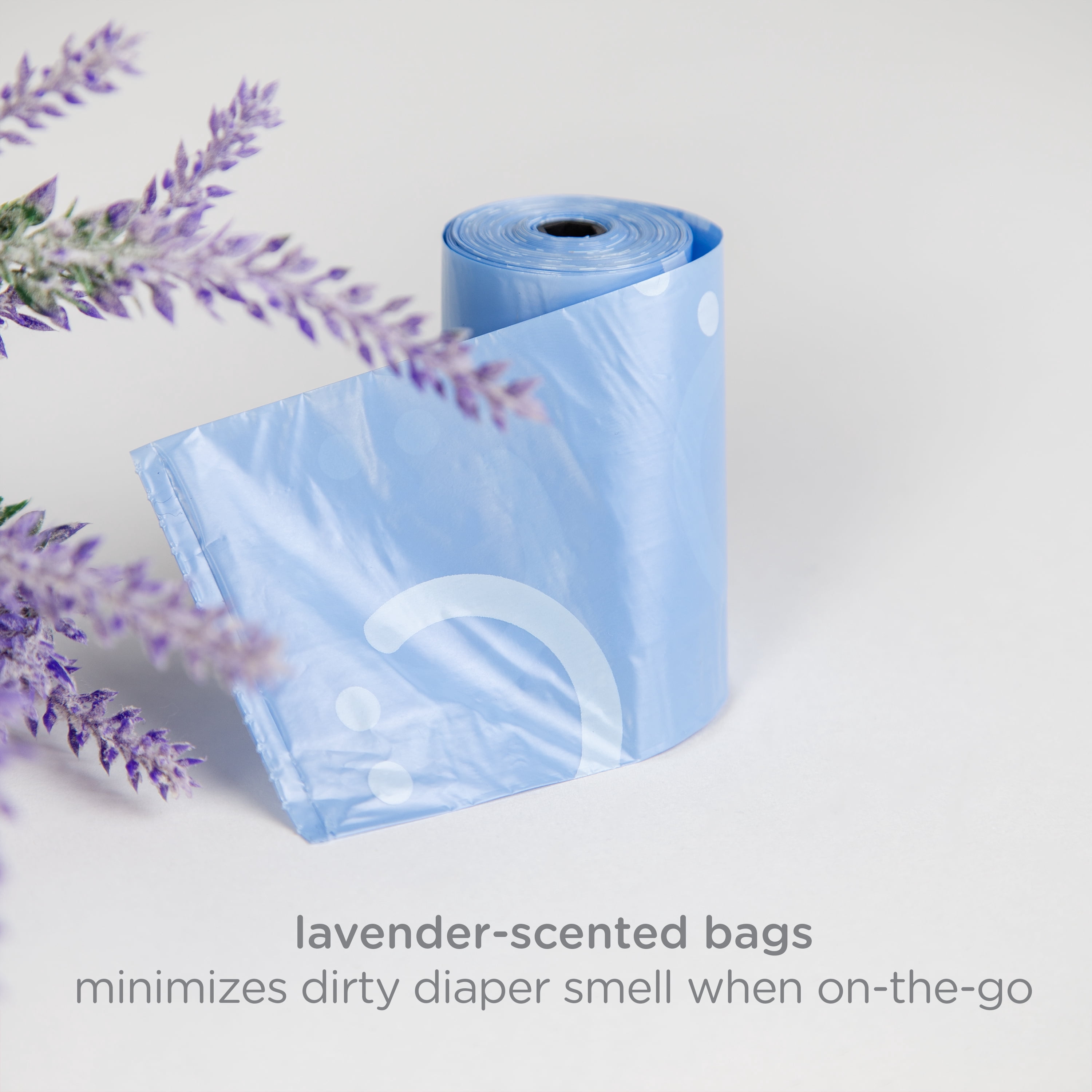 Ubbi On-The-Go Retractable Diaper Disposal Bag Dispenser for Travel, Newborn Must-Have, Sage Green