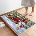 thumbnail image 6 of Christmas Mats for Front Door Cute Snowman Xmas Tree Truck Indoor Doormat Front Door Mat Farm Hut Dreamy Snow Scenery Non Slip Rubber Backing Absorbent Washable Floor Mat Entrance Carpet Pet Mat, 6 of 6
