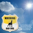 thumbnail image 5 of Beware Of Dog Shield Sign Warning Bad Dog 18 inch X 18 inch Shield Shaped Heavy Duty 3.2 mil Vinyl Decal Weather Resistant, UV Protected for Workplace Made in the USA, 5 of 6